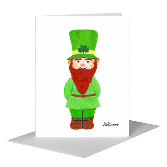 Leprechaun, Greeting Card (#8696C) A2 Card Front, www.printedcanvas.com