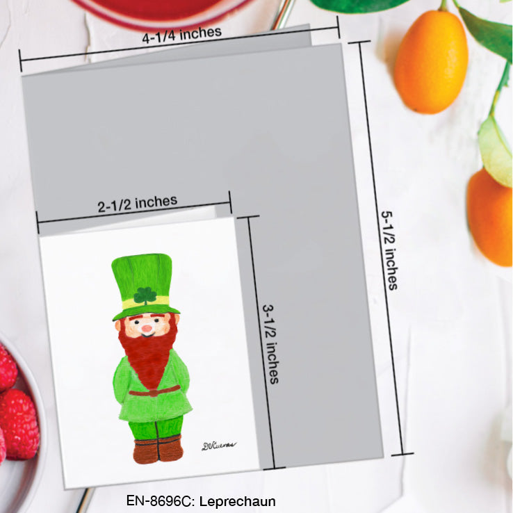 Leprechaun, Greeting Card (8696C), Enclosure Card, www.printedcanvas.com