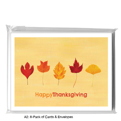 Collage Leaves, Greeting Card (#8699B)