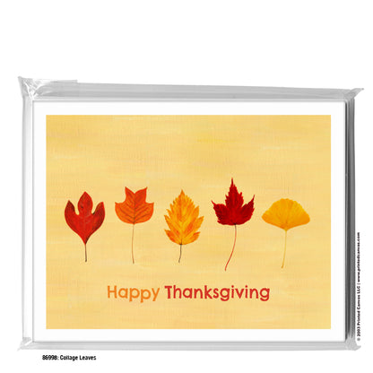 Collage Leaves, Greeting Card (#8699B)