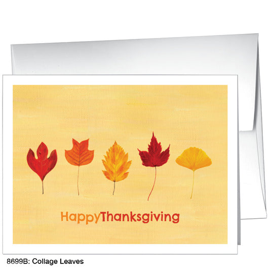 Collage Leaves, Greeting Card (#8699B)