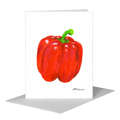 Bell Pepper Red, Greeting Card (#8701A), A2 Card Front, www.printedcanvas.com
