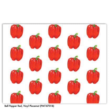 Bell Pepper Red, Vinyl Placemat (PMT-8701B)