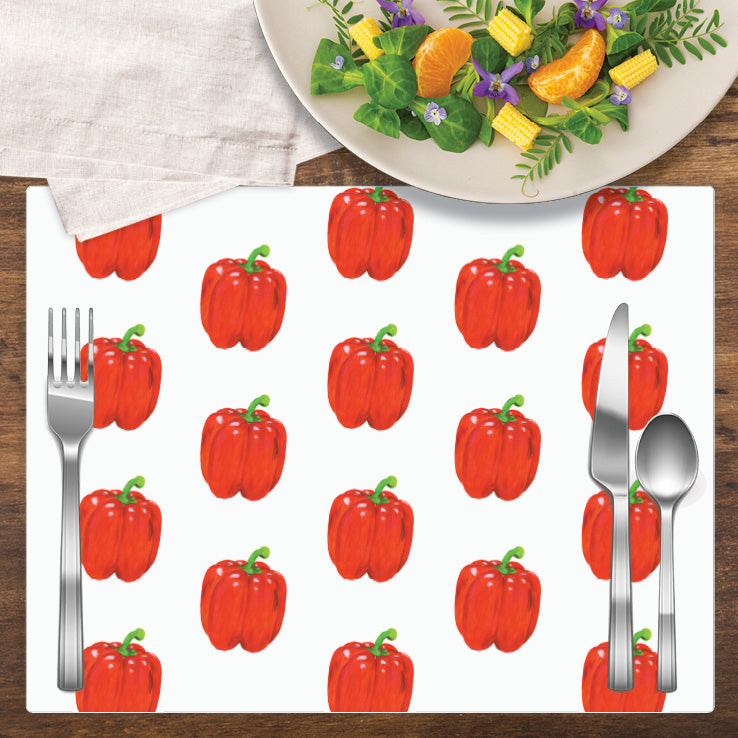 Bell Pepper Red, Vinyl Placemat (PMT-8701B)