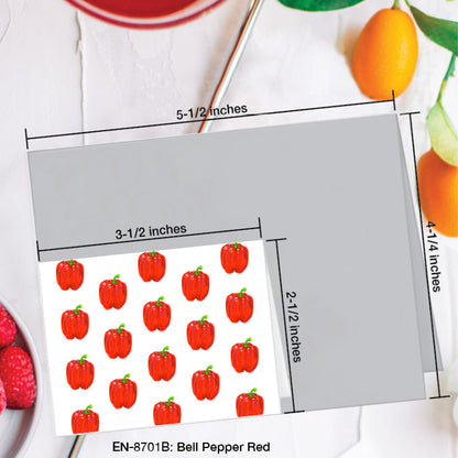 Bell Pepper Red, Greeting Card (#8701B)