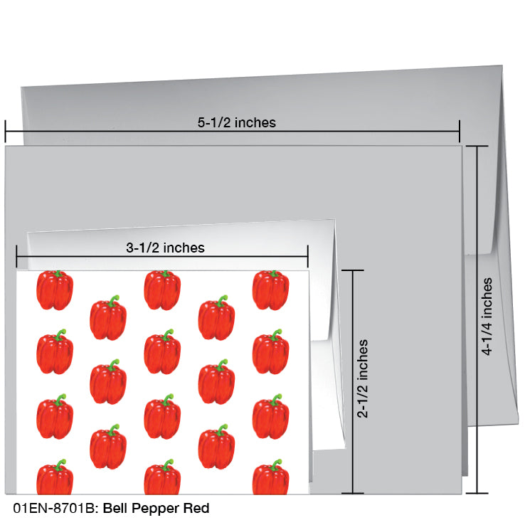 Bell Pepper Red, Greeting Card (#8701B)