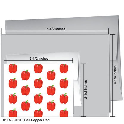 Bell Pepper Red, Greeting Card (#8701B)