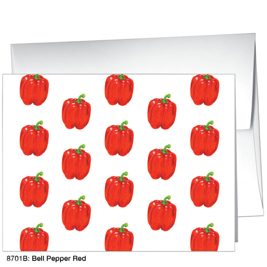 Bell Pepper Red, Greeting Card (#8701B)