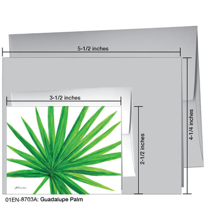 Guadalupe Palm, Greeting Card (8703A), Enclosure Card, www.printedcanvas.com