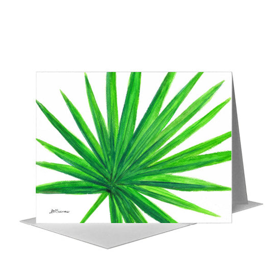 Guadalupe Palm, Greeting Card (#8703A) A2 Card Front, www.printedcanvas.com