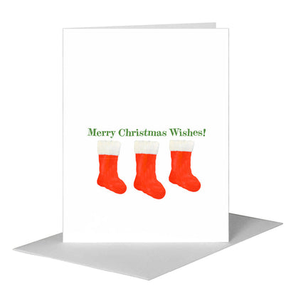 Holiday Stocking, Greeting Card (#8704C), A2 Card Front, www.printedcanvas.com
