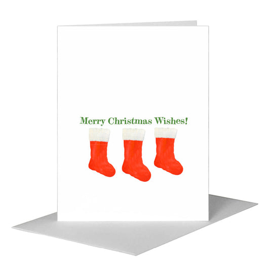 Holiday Stocking, Greeting Card (#8704C) A2 Card Front, www.printedcanvas.com