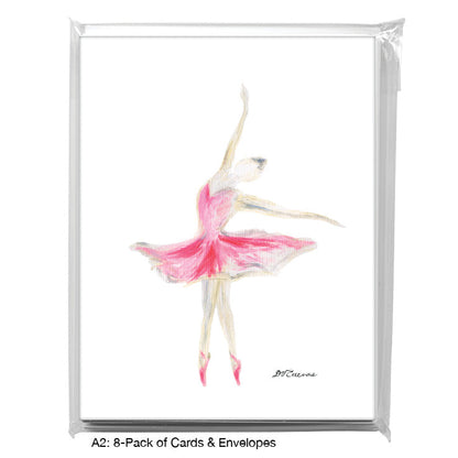 Tutu, Greeting Card (8713C), A2 Card 8-Pack, www.printedcanvas.com
