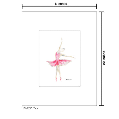 Tutu, Print (#8713C), Printe Matted, www.printedcanvas.com