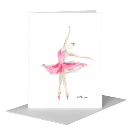 Tutu, Greeting Card (#8713C) A2 Card Front, www.printedcanvas.com