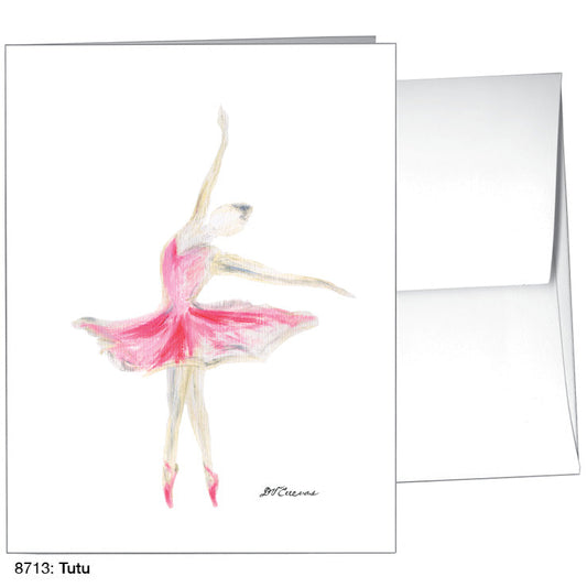 Tutu, Greeting Card (8713C), A2 Card Front, www.printedcanvas.com