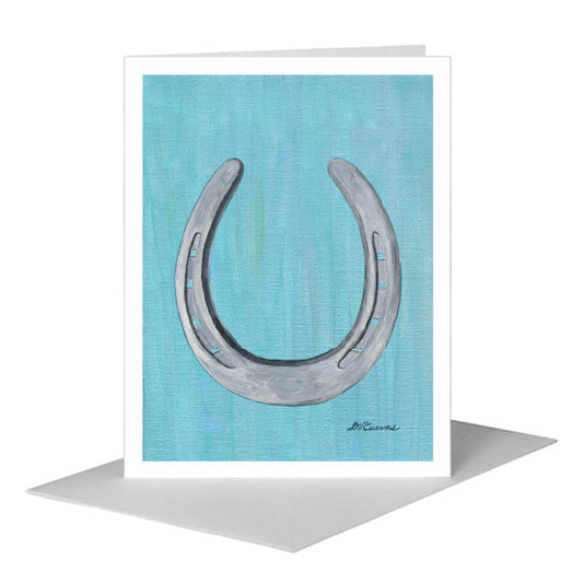 Horseshoe, Greeting Card (#8714A) A2 Card Front, www.printedcanvas.com