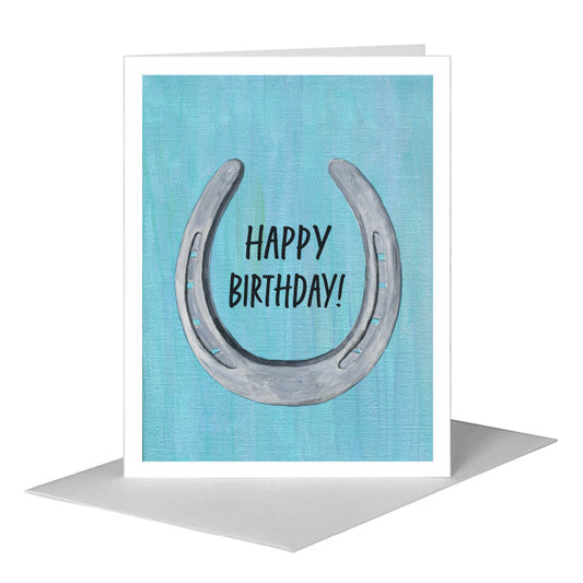 Horseshoe, Greeting Card (#8714B) A2 Card Front, www.printedcanvas.com