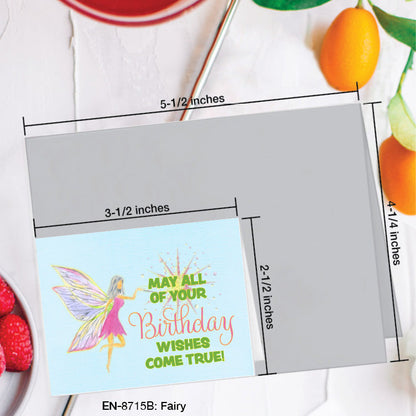 Fairy, Greeting Card (8715B), Enclosure, www.printedcanvas.com