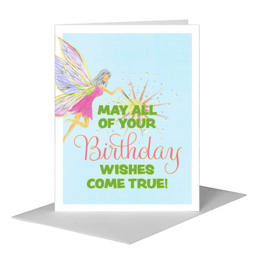 Fairy, Greeting Card (#8715BA) A2 Card Front, www.printedcanvas.com