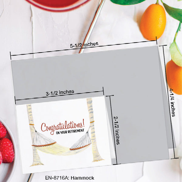 Hammock, Greeting Card (8716A), Enclosure, www.printedcanvas.com