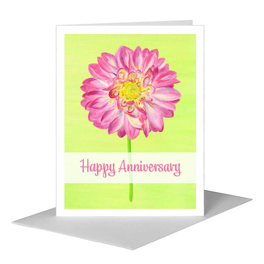 Dahlia Eliza, Greeting Card (#8718B) A2 Card Front, www.printedcanvas.com