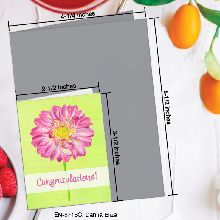Dahlia Eliza, Greeting Card (8718C), Enclosure, www.printedcanvas.com