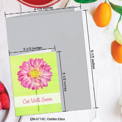 Dahlia Eliza, Greeting Card (8718E), Enclosure, www.printedcanvas.com