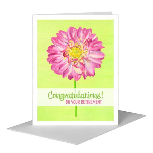 Dahlia Eliza, Greeting Card (#8718H) A2 Card Front, www.printedcanvas.com