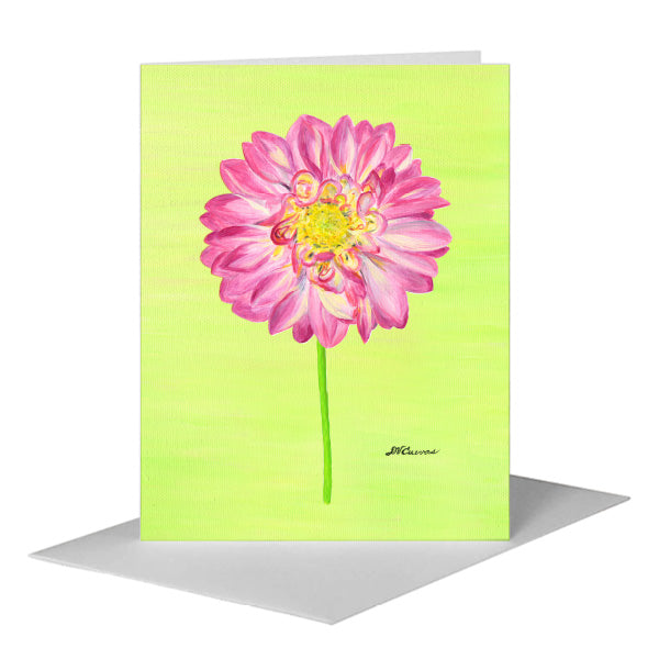 Dahlia Eliza, Greeting Card (#8718J), A2 Card Front, www.printedcanvas.com