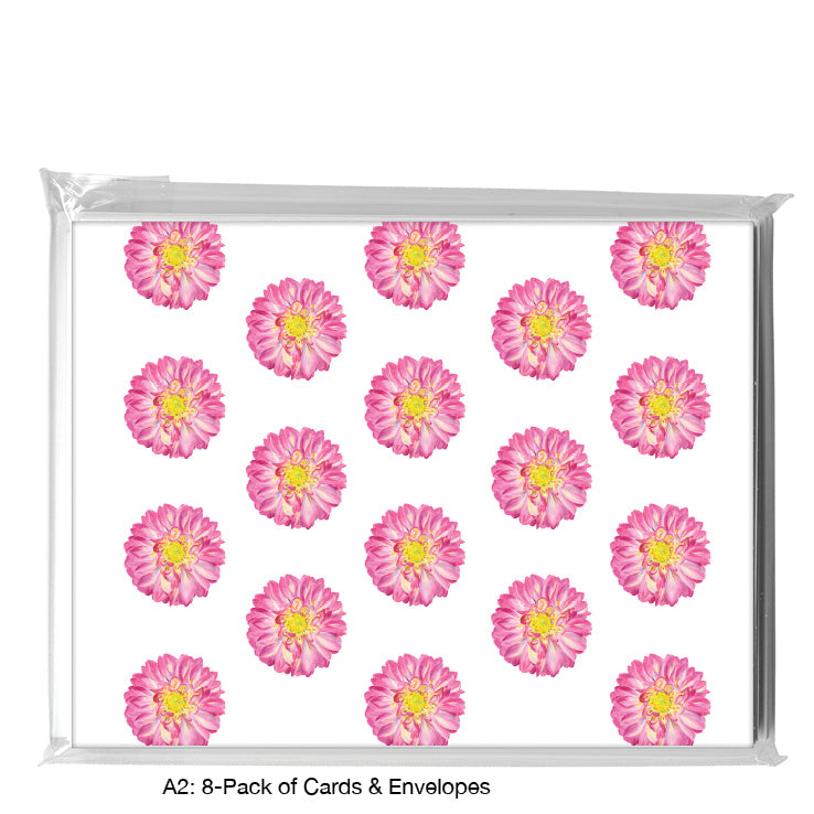Dahlia Eliza, Greeting Card (#8718M), A2 Card 8-Pack, www.printedcanvas.com