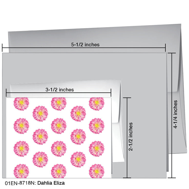 Dahlia Eliza, Greeting Card (#8718M), Enclosure Card, www.printedcanvas.com