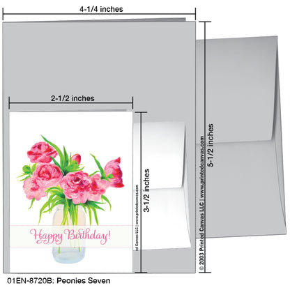 Peonies Seven, Greeting Card (#8720B)