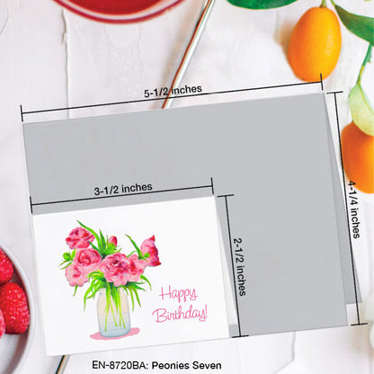 Peonies Seven, Greeting Card (#8720BA)