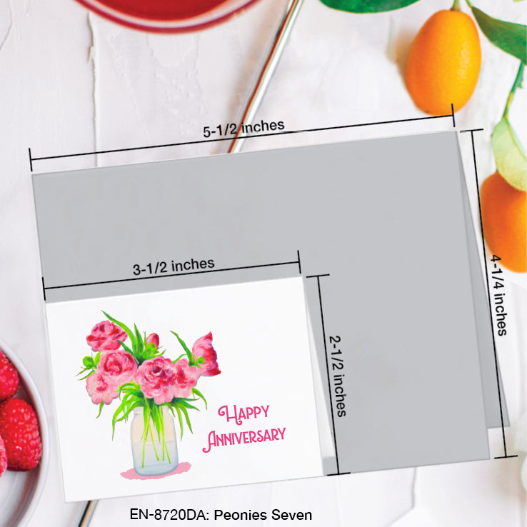 Peonies Seven, Greeting Card (#8720DA)