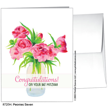 Peonies Seven, Greeting Card (#8720H), A2 Card Front, www.printedcanvas.com