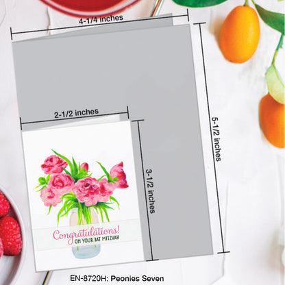 Peonies Seven, Greeting Card (#8720H)