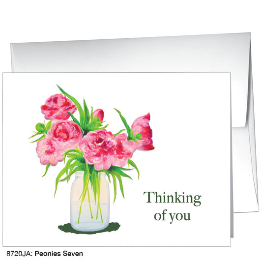 Peonies Seven, Greeting Card (8720JA) - Printed Canvas