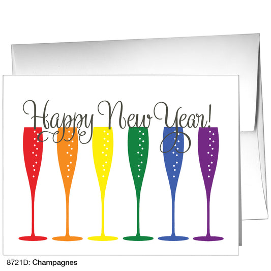 Champagnes, Greeting Card (8721D)