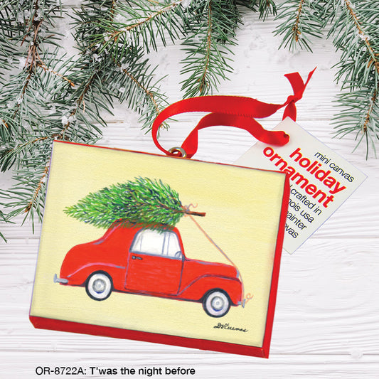 T'was the night before, Ornament (OR-8722A), Front, printedcanvas.com