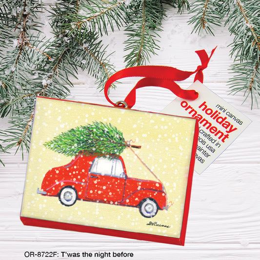 T'was the night before, Ornament (OR-8722F), Front, printedcanvas.com