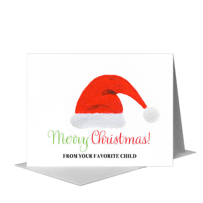 Hats Claus, Greeting Card (#8723C) A2 Card Front, www.printedcanvas.com