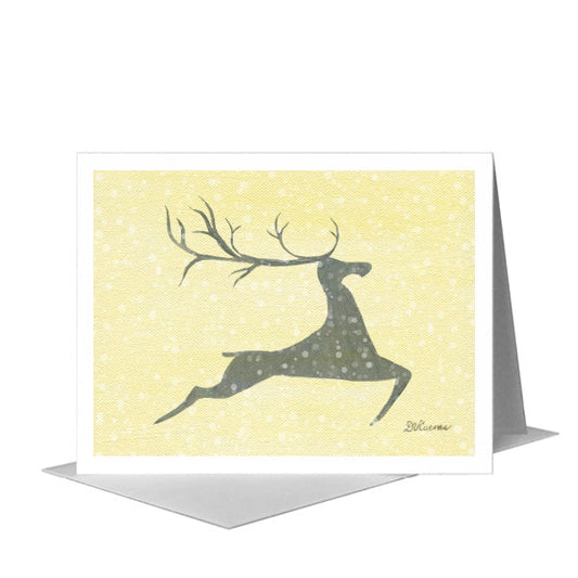Mighty Reindeer, Greeting Card (#8724C) A2 Card Front, www.printedcanvas.com