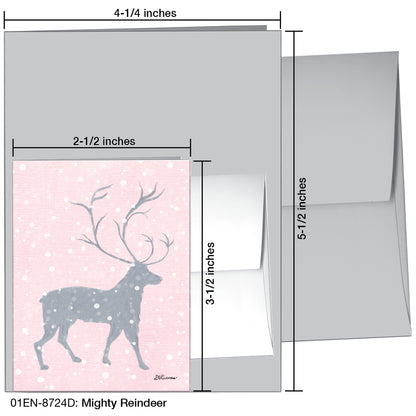 Mighty Reindeer, Greeting Card (8724D)
