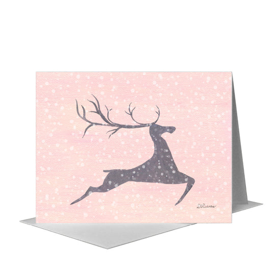 Mighty Reindeer, Greeting Card (#8724E) A2 Card Front, www.printedcanvas.com