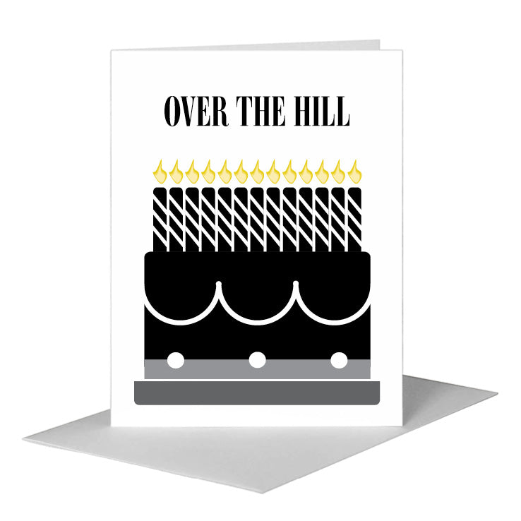 Over the hill, Greeting Card (#8725A) A2 Card Front, www.printedcanvas.com