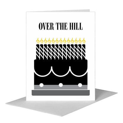 Over the hill, Greeting Card (#8725A) A2 Card Front, www.printedcanvas.com