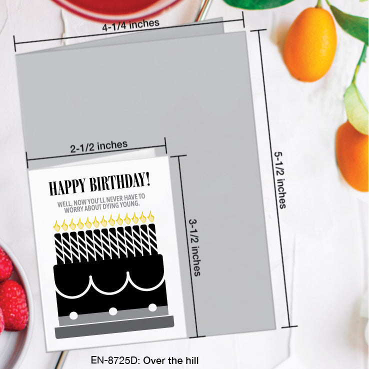 Over the hill, Greeting Card (8725D), Enclosure, www.printedcanvas.com