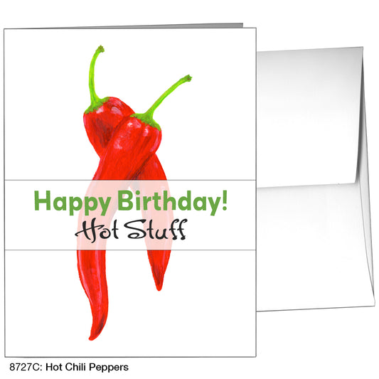 Hot Chili Pepper, Greeting Card (8727C)