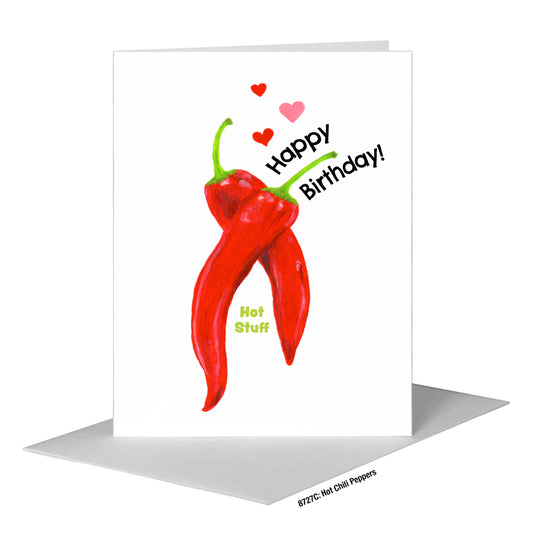 Hot Chili Peppers, Greeting Card (#8727C)